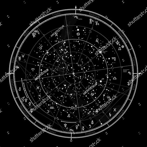 Astrological Celestial map of Northern Hemisphere on Behance