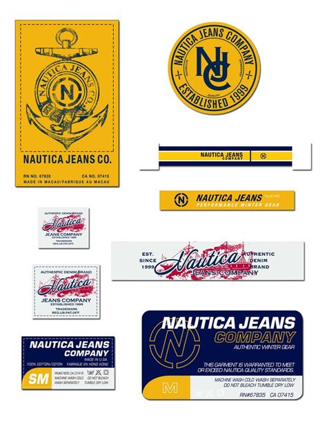 Nautica Apparel Trim on Behance | Clothing labels design, Fashion logo design inspiration, Hang tags