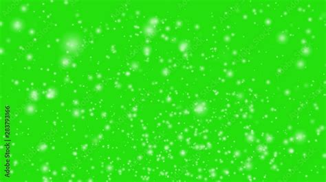 Falling Snow Video on Green Screen Background Stock Video | Adobe Stock