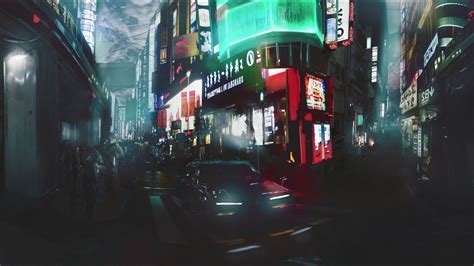 2058 Cyberpunk Environment Concept Art 360° - YouTube