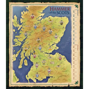 Buy Hammer of the Scots - Deluxe Neoprene Map - Columbia Games ...