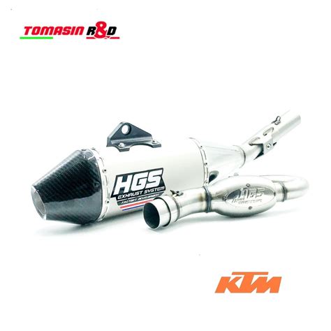 Complete HGS exhaust system for KTM models - Tomasin R&D