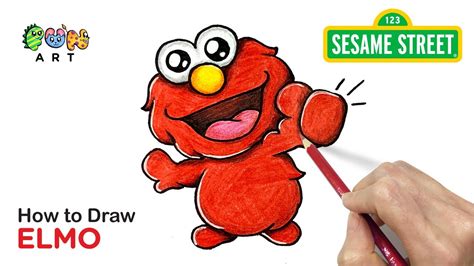 How To Draw ELMO | SESAME STREET | VERY EASY~! - YouTube