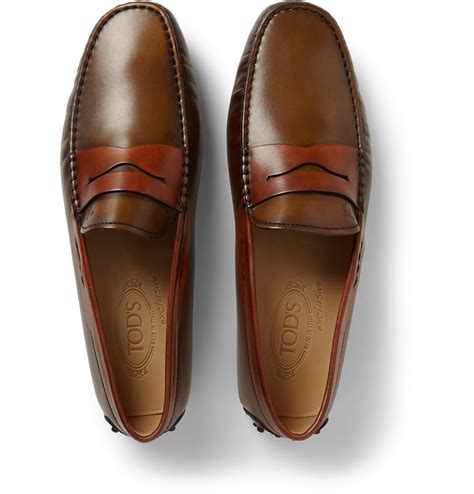 Lyst - Tod'S Gommino Leather Driving Shoes in Brown for Men