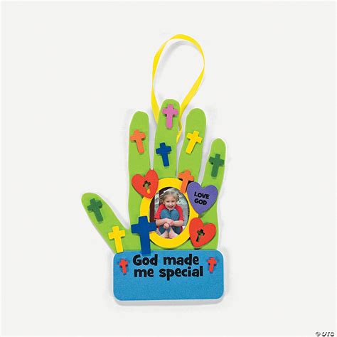 “God Made Me Special” Handprint Picture Frame Craft Kit - Discontinued