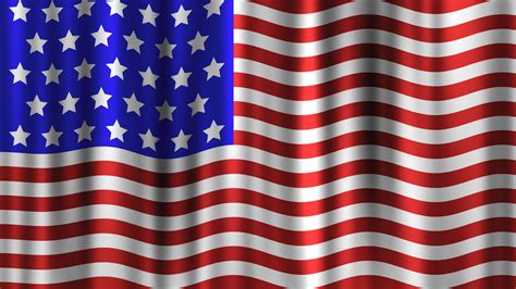 animated american flag. Wavy moving animation, realistic 3d video background 15512439 Stock ...