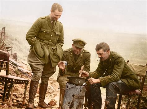 Battle Of The Somme Centenary Commemorated With Colourised Images Of Life In The Trenches ...