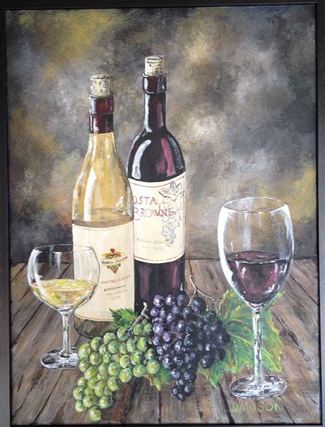 Acrylic Painting, Wine choices, Oct 2014 | Painting, Acrylic painting ...