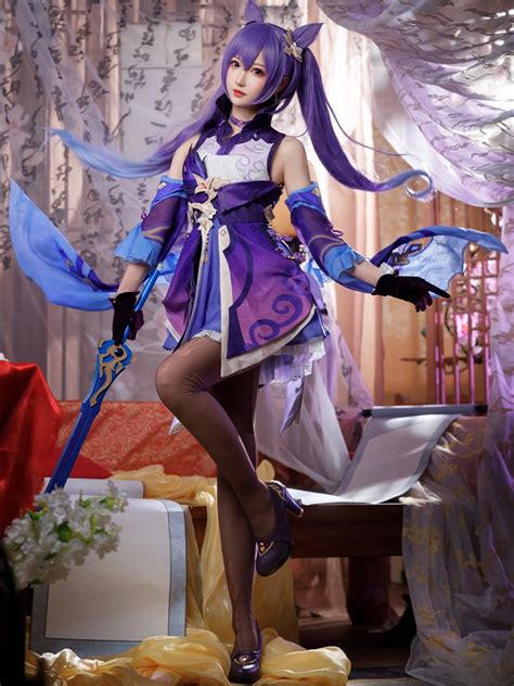 New Keqing Outfit Genshin Impact Cosplay Costumes Anime Keqing Costumes ...