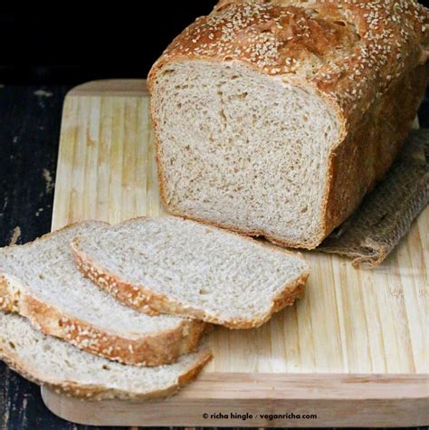 Vegan Sprouted Wheat Millet Sandwich Bread Recipe - Vegan Richa