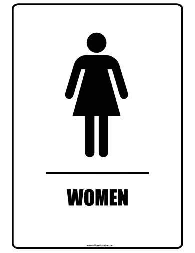 Women Bathroom Signs | Dicas, Dicas de decoração, Decoração de parede