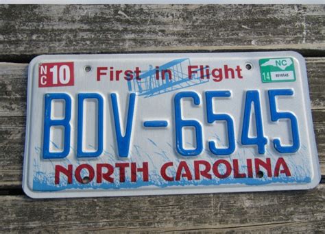 License Plates For SALE North Carolina License Plate First In Flight ...