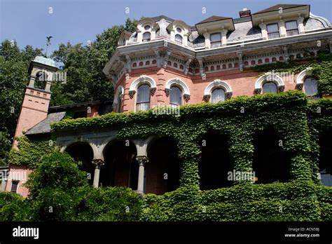 Harry Packer Mansion in Jim Thorpe, PA Stock Photo - Alamy