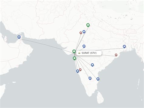 Direct (non-stop) flights from Surat to Bhaunagar - schedules ...