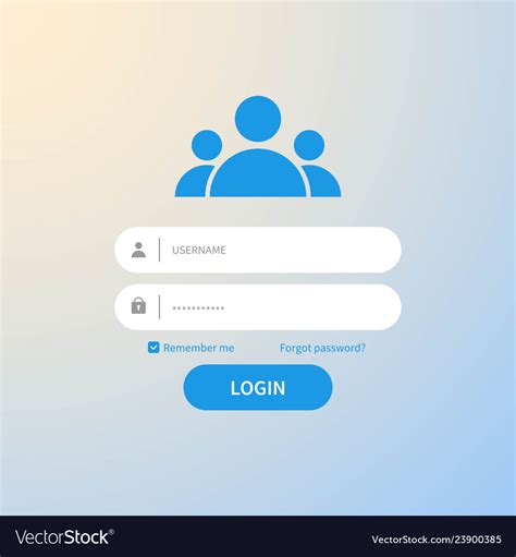 Register Page Design Login Form Account User Vector I - vrogue.co