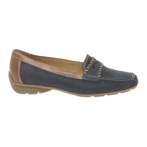 Gabor Blissful Nubuck/Leather Ladies Loafers - Shoes from Gabor Shoes UK