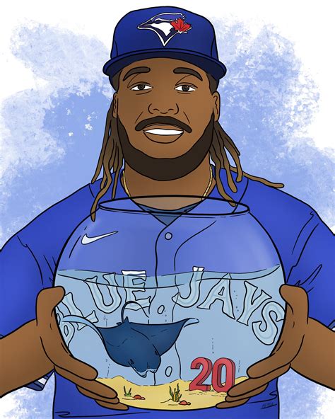 Drawing Vladdy every time he hits a Home Run. PLAKATA#8 : r/Torontobluejays