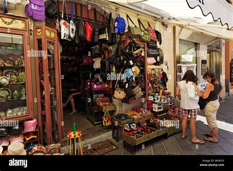 Souvenir shop, Taormina, Sicily, Italy Stock Photo - Alamy