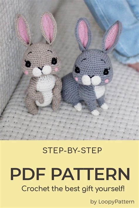 Pin by Наталья on Вязание | Stuffed animal patterns, Crochet bunny ...