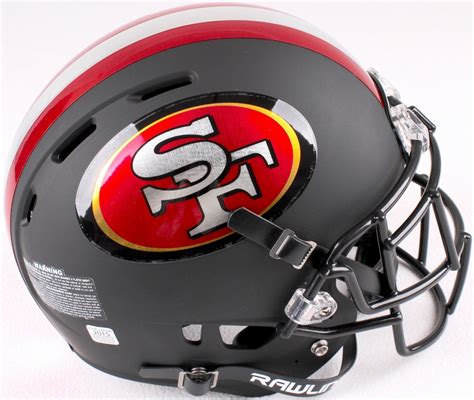 San Francisco 49ers Custom Matte Black Full-Size Authentic Proline ...