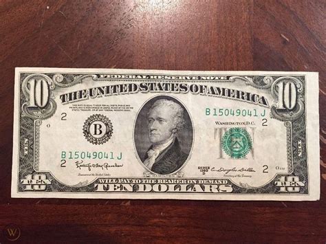 1950 $10 TEN DOLLAR BILL ~C. DOUGLAS DILLON~ RARE OLD PAPER MONEY U.S CURRENCY | #1758740315