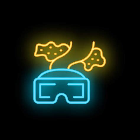 Premium Vector | Vr goggles icon outline vector virtual travel online business neon color ...