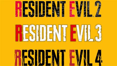 The Resident Evil logo through the years