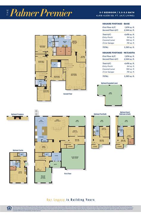 Palmer Premier in | Floor Plan | Hanover Family Builders