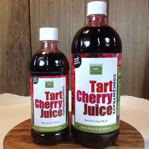 Tart Cherry Juice Concentrate Local Natural Pain Relief Sleep Aid — Singer Farm Naturals