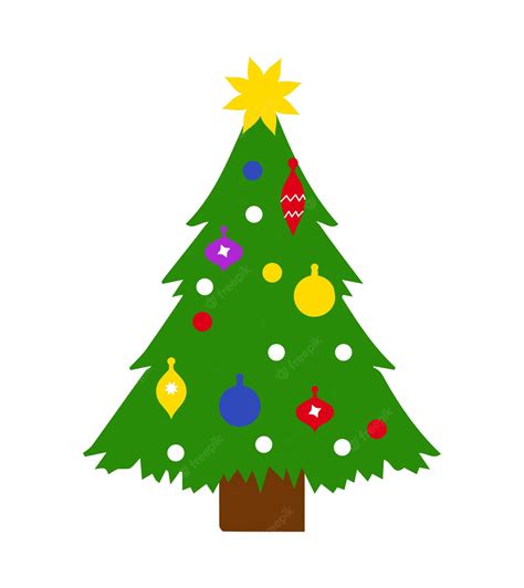 Premium Vector | Christmas tree illustration