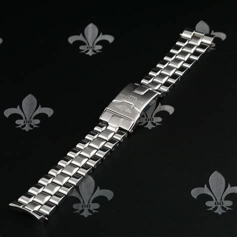 20mm BREITLING Stainless Steel Watch Strap Band Bracelet 878A 19-25-27.50cm - WE SPECIALISE IN ...