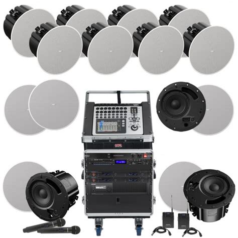 Auditorium Sound System with 12 Bose DM8C 8 inch Ceiling Speakers, 4 ...