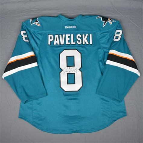 Joe Pavelski - San Jose Sharks - NHL Player Media Tour - Worn and Autographed Jersey - NHL Auctions