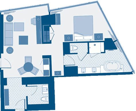 Aria Corner Suite Floor Plan - floorplans.click