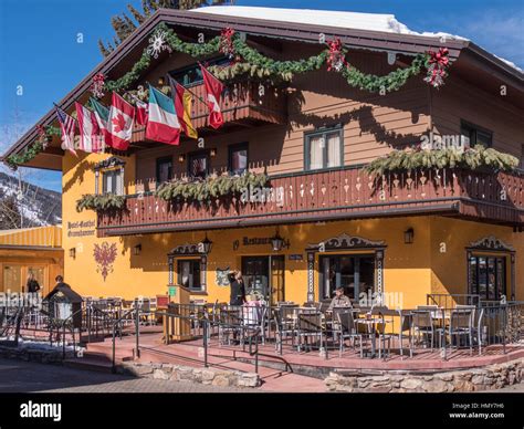 Hotel Gasthof Gramshammer, Vail Village, winter, Vail Ski Resort Stock ...