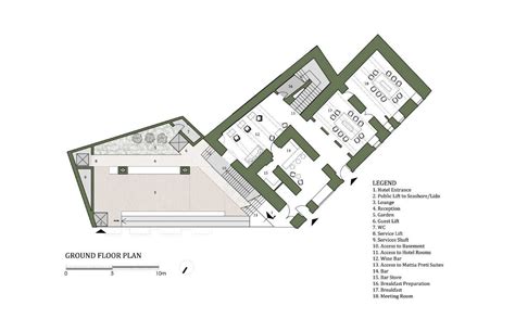 Modern Hotel Ground Floor Plan