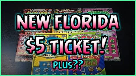 NEW TICKET!! (5) Different $5 Florida Lottery Scratchers - YouTube