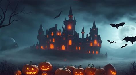 Premium AI Image | Halloween Spooky castle