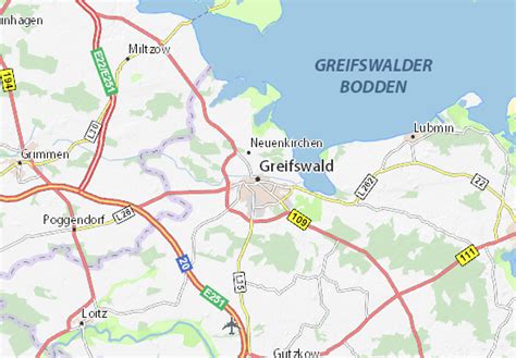 MICHELIN Greifswald map - ViaMichelin