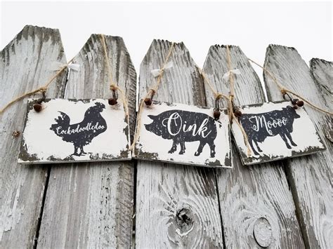 FARMHOUSE KITCHEN SIGN farmhouse Kitchen Decor farm Animal Decor ...