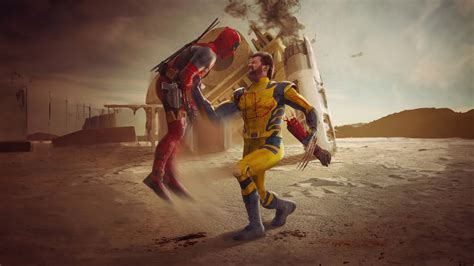 Wolverine vs Deadpool Fighting 4K #1583c Wallpaper iPhone Phone