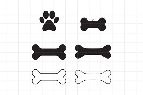 Dog Tag SVG, Bone SVG Cut File for Cricut (844949) | Cut Files | Design Bundles