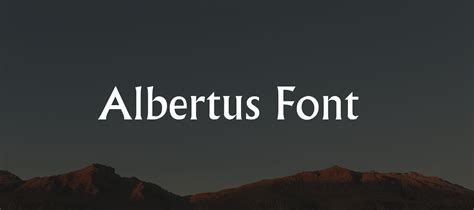 Albertus Font Free Download