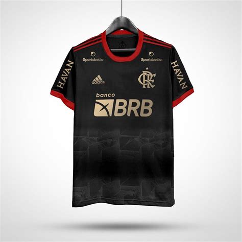 Camisa do Flamengo Preta de Ótima Qualidade - Versão Torcedor 2023/2024 Envio Imediato ...