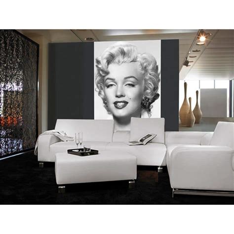 Ideal Decor 100 in. x 72 in. Marilyn Monroe Wall Mural-DM412 - The Home Depot