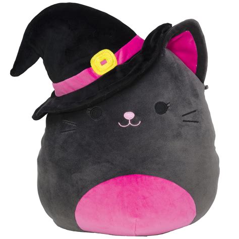 Squishmallows Official Kellytoy Halloween Squishy Soft Plush Toy Animals (Calio Black Cat ...