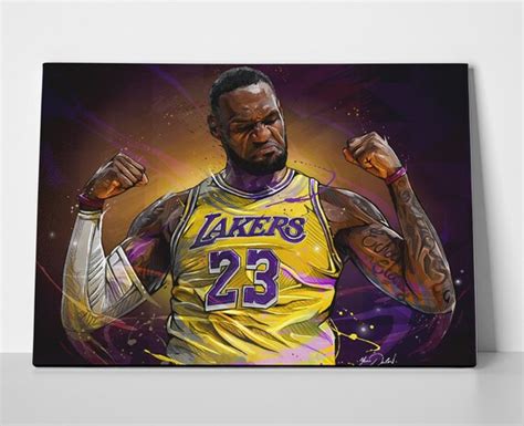 New Lebron James Lakers Poster Canvas or Banner | Etsy