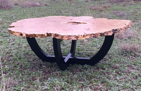 Round Coffee Table With Live Edge - Etsy
