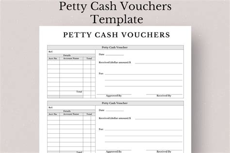 Printable Petty Cash Voucher Forms, Petty Cash Voucher Form Template ...