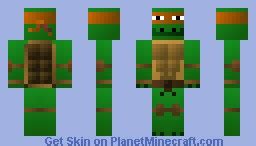 Michelangelo TMNT Minecraft Skin